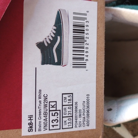 Kids Vans Sk8-Hi - Picture 8 of 8